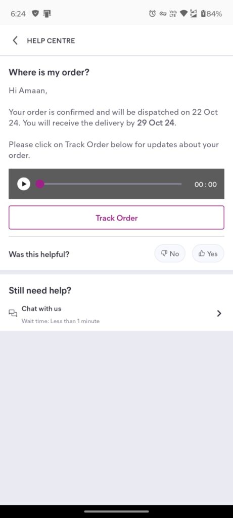 How to Contact Meesho Customer Care Support 5 Meesho's Chat with us interface