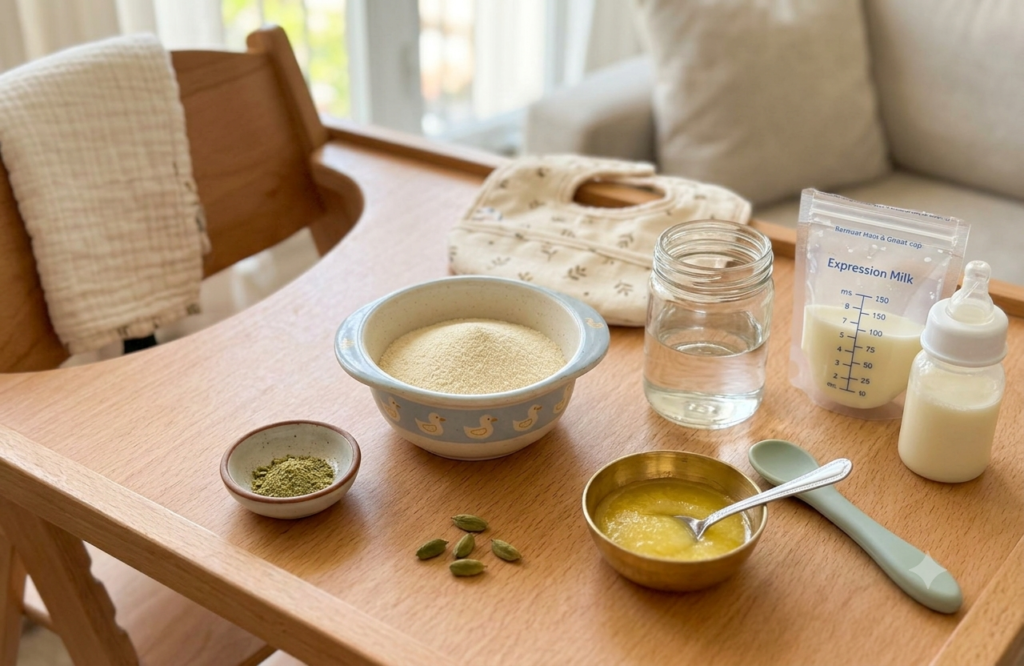 Suji Kheer recipe for a 6 month old baby: 6 महीने के बच्चे के लिए सूजी की खीर कैसे बनाएं? 2 सूजी की खीर के लिए सामग्री